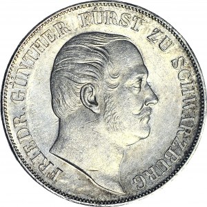 Niemcy, Schwarzburg-Rudolstadt, Fryderyk Wilhelm IV, Talar 1859, nakład 6000szt., PP