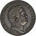 Niemcy, Schwarzburg-Rudolstadt, Friedrich Günther, 2 talary (3 1/2 guldena) 1845, NAKŁAD 5100SZT.!!!