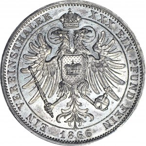 Niemcy, Schwarzburg-Rudolstadt, Wilhelm I, Talar 1866, menniczy