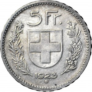 Szwajcaria, 5 franków 1923 B