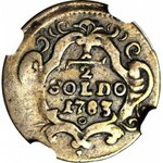 Włochy, Transylwania, Józef II, 1/2 soldo 1783 O, Oravica, rzadkość