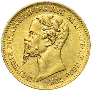 Włochy, Wiktor Emanuel, 20 lirów 1854