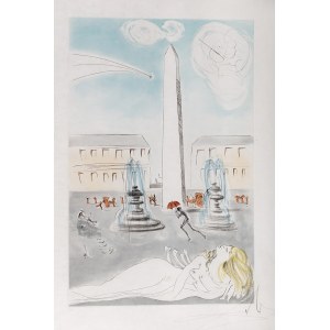 Salvador Dalí (ur. 1904 - zm. 1989), Place de la Concorde, 1974