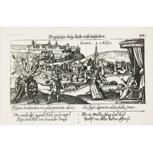 Eberhard KIESER (1583-1650), Widok Kłodzka z przedstawieniami emblematycznymi