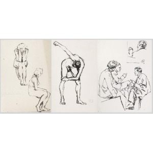 Jerzy POTRZEBOWSKI (1921-1974), Zestaw 3 rysunków: