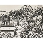 Ignacy HIRSZFANG (1892-1943), Motyw z południa Francji - Pejzaż z palmami