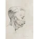 Jerzy Ryszard KRAUZE (1903-1978), Portret mężczyzny z profilu