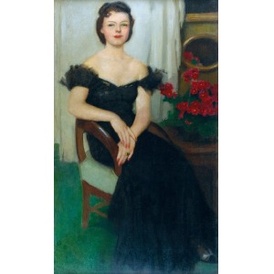 Alfons KARPIŃSKI (1875-1961), Portret Pani Sch., ok. 1940