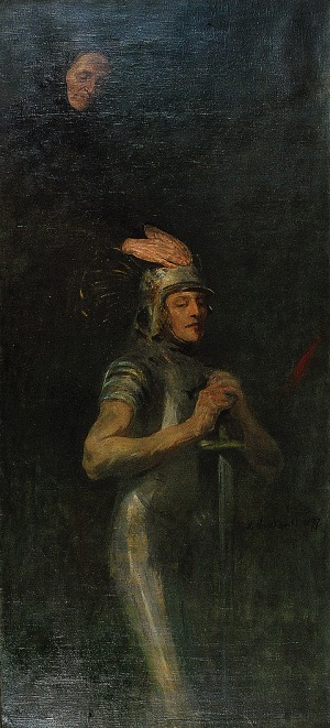 Witold PRUSZKOWSKI (1846-1896) - przypisywany, Błogosławieństwo matki, 1877