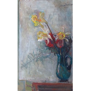 Kasper POCHWALSKI (1899-1971), Kwiaty w wazonie, 1966
