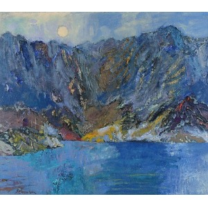 Jan SZANCENBACH (1928-1998), Szary dzień - z cyklu „Morskie Oko”, 1994