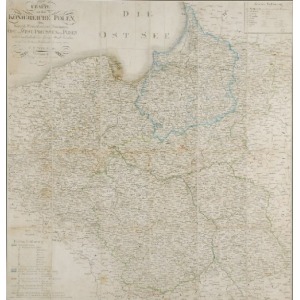 Carl Ferdinand WEILAND (1782-1847), Mapa Królestwa Polskiego, Wielkopolski oraz Prus Wschodnich i Zachodnich