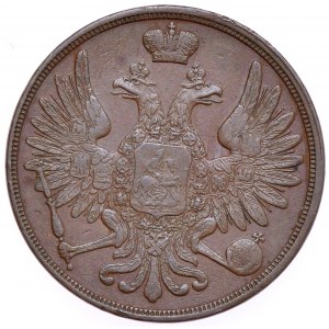 Zabór rosyjski, Mikołaj I, 3 kopiejki 1850 BM, Warszawa