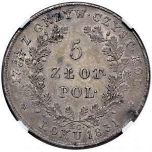 Powstanie Listopadowe, 5 złotych 1831