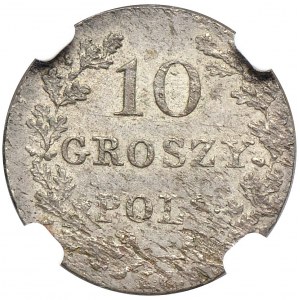 Powstanie Listopadowe, 10 groszy 1831, łapy Orła proste