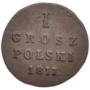 Królestwo Kongresowe 1815-1832, Aleksander I, grosz 1817 IB, Warszawa