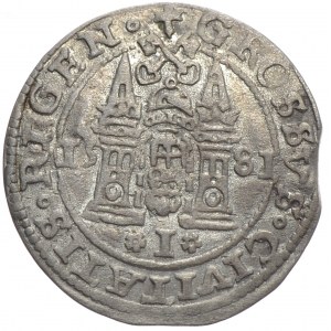 Stefan Batory, grosz 1581, Ryga, pełna data
