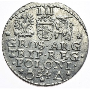 Zygmunt III Waza, trojak 1594, Malbork