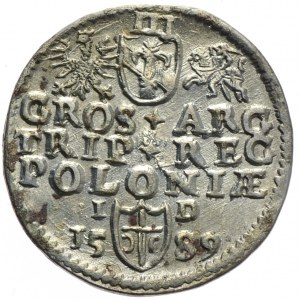 Zygmunt III Waza, trojak 1589, Olkusz