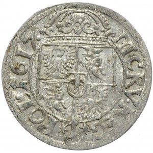 Zygmunt III Waza, 3 krajcary 1617, Kraków (R2)