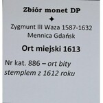 Kolekcja ortów polskich, ort 1613, Gdańsk
