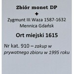 Kolekcja ortów polskich, ort 1615, Gdańsk