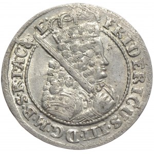 Prusy (księstwo), Fryderyk III, ort 1698 SD (wąsko rozstawione), Królewiec