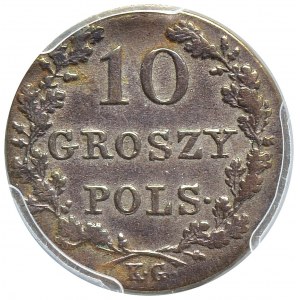 Powstanie Listopadowe, 10 groszy 1831, łapy Orła zgięte (R)