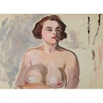 Andrzej OLEŚ, Obraz dwustronny: PÓŁAKT / AKT STOJĄCY, 1934