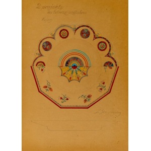 Leon SZACSZNAJDER, PROJECT OF TWO ornamental platters