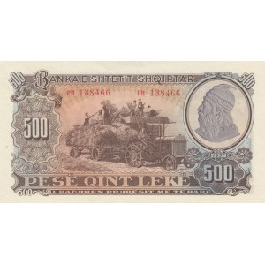 Albania , 500 Leke, 1957, UNC, p31
