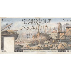 Algeria, 100 Dinars, 1964, VF, P125