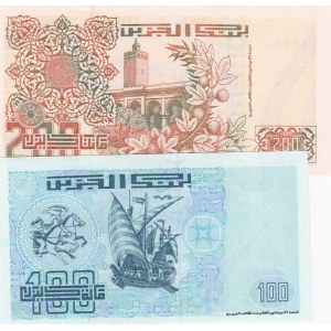 Algeria,  Total 2 banknotes