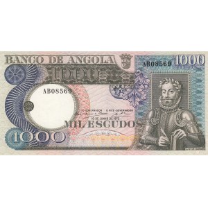 Angola, 1.000 Escudos, 1973, AUNC(-), p108