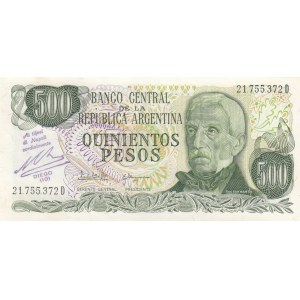 Argentina, 500 Pesos, 1976/1983, UNC, p304