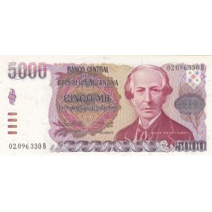 Argentina, 5.000 Pesos Argentinos, 1984/1985, UNC, p318a