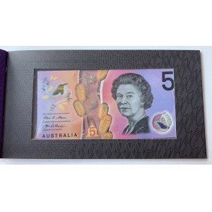 Australia, 5 Dollars,   Two Generations of 5$, FOLDER, Total 2 banknotes