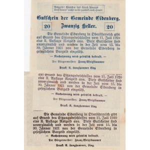 Austria, 10 Heller, 20 Heller, 50 Heller, 1920, UNC,  Notgeld, Total 3 banknotes