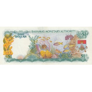 Bahamas, 1 Dollar, 1968, AUNC, p27