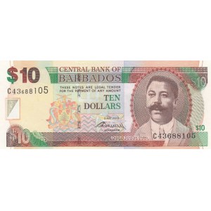 Barbados, 10 Dollars, 2012, UNC, p68c