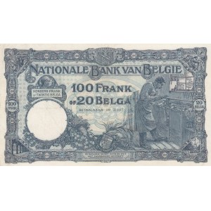 Belgium, 100 Francs-20 Belgas, 1931, XF, p102