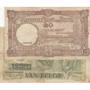 Belgium,  FINE,  total 2 banknote