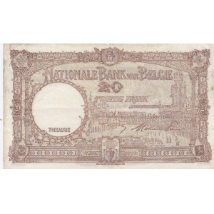 Belgium, 20 Francs, 1948, VF, p116