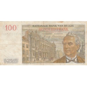 Belgium, 100 Francs, 1959, VF, p129b