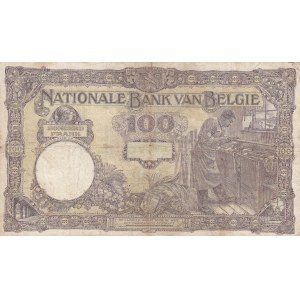 Belgium, 100 Franken, 1924, VF, p95