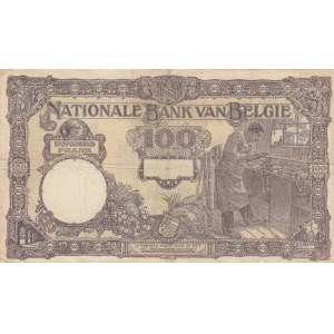 Belgium, 100 Francs, 1927, FINE, p95