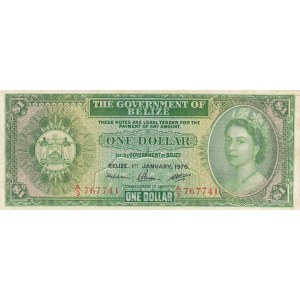 Belize, 1 Dollar, 1976, VF, p33c