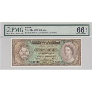 Belize, 20 Dollars, 1976, UNC, p37c