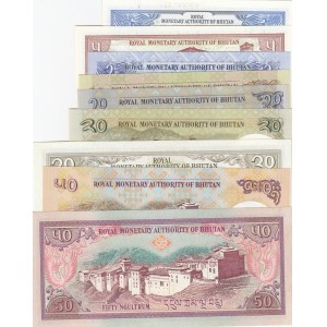 Bhutan,  Total 8 banknotes