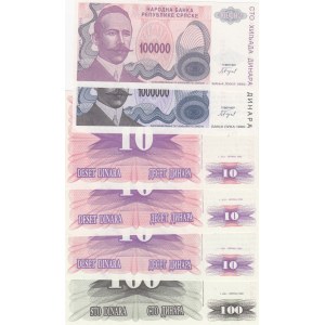Bosnia and Herzegovina,  Total 6 banknotes